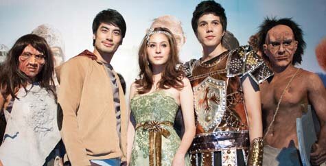 บอย ปกรณ์ กับ ขวัญ อุษามณี ในงานเปิดตัวภาพยนตร์ แจ๊คผู้สยบยักษ์ Jack the Giant Slayer