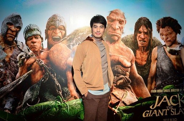 บอย ปกรณ์ กับ ขวัญ อุษามณี ในงานเปิดตัวภาพยนตร์ แจ๊คผู้สยบยักษ์ Jack the Giant Slayer