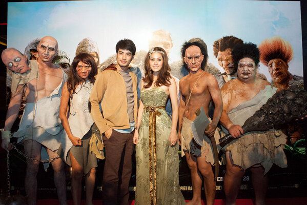 บอย ปกรณ์ กับ ขวัญ อุษามณี ในงานเปิดตัวภาพยนตร์ แจ๊คผู้สยบยักษ์ Jack the Giant Slayer