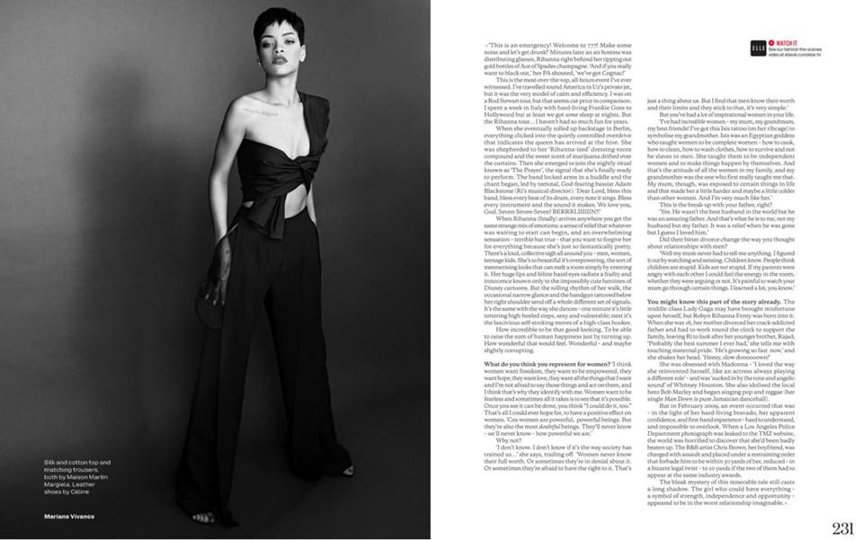 Rihanna @ Elle UK April 2013