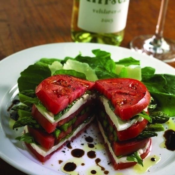 Asparagus Caprese Salad Sandwich