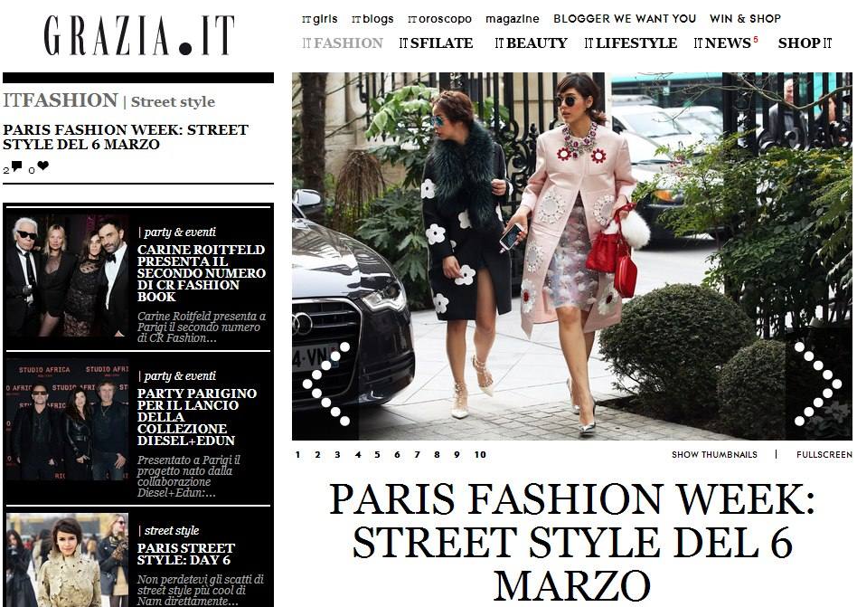 ชมพู๋ อารยา ขึ้นหน้าเว็ป vogue glazia อิตาลี่