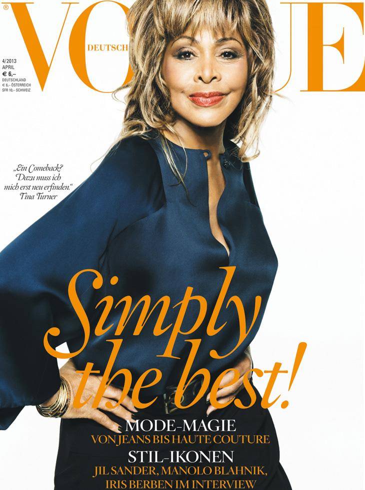 Tina Turner @ Vogue Germany April 2013