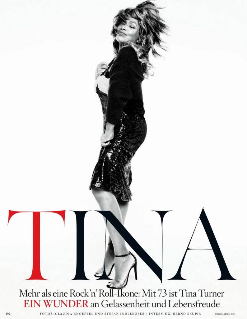 Tina Turner @ Vogue Germany April 2013