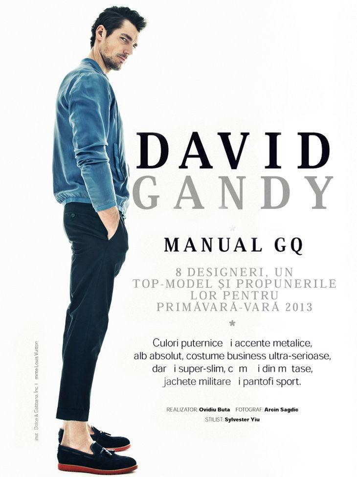 David Gandy @ GQ Romania March 2013