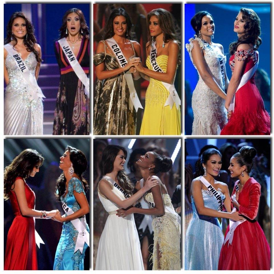 วินาทีระลึกใจของการประกวด Miss Universe ปี 2001 - 2012 (โบราณว่าไว้ "ขวาร้าย - ซ้ายดี" เรื่องจริงหรือเปล่าคะ)