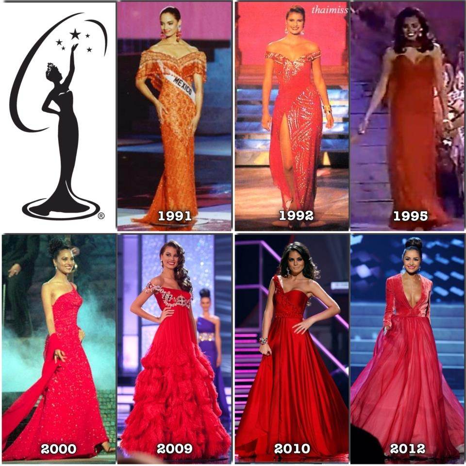 Red Evening Gown "ชุดราตรีสีแดง" สีที่คู่ควรกับตำแหน่ง Miss Universe ในยุค 90 เป็นต้นมา..!!!!!