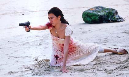 อั้ม พัชราภา สวยๆ กับบทบู๊