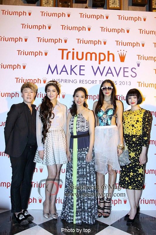 "แพนเค้ก-เขมนิจ" Triumph "MAKE WAVE Inspiring Resort Trend 2013"