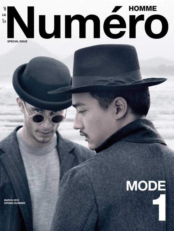 Barom Bhichanchitr & Dejan Bugarinovic @ Num&eacute;ro Homme vol.1 no.1 March 2013