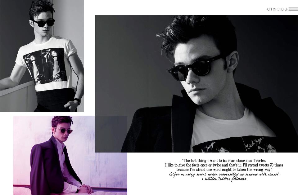 Chris Colfer @ August Man Malaysia February 2013