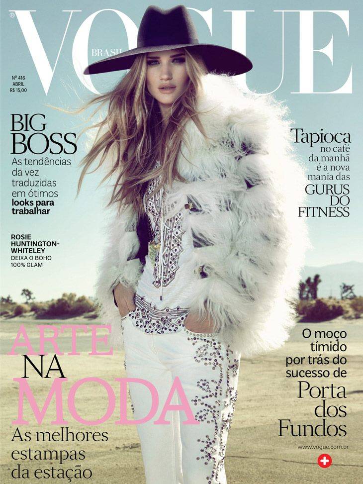Rosie Huntington-Whiteley @ Vogue Brasil April 2013