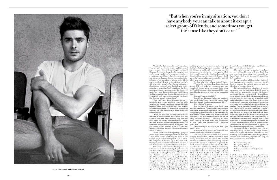 Zac Efron @ FLAUNT #126 Spring 2013