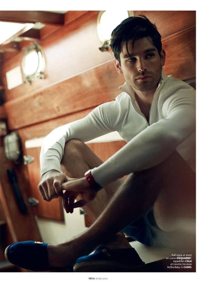 Justin Gaston @ T&ecirc;tu Magazine no.187 April 2013