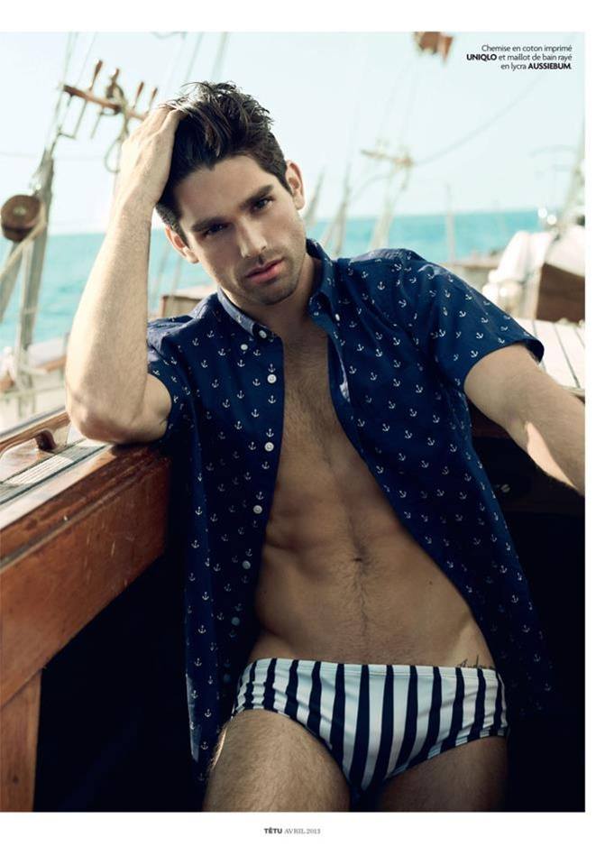Justin Gaston @ T&ecirc;tu Magazine no.187 April 2013