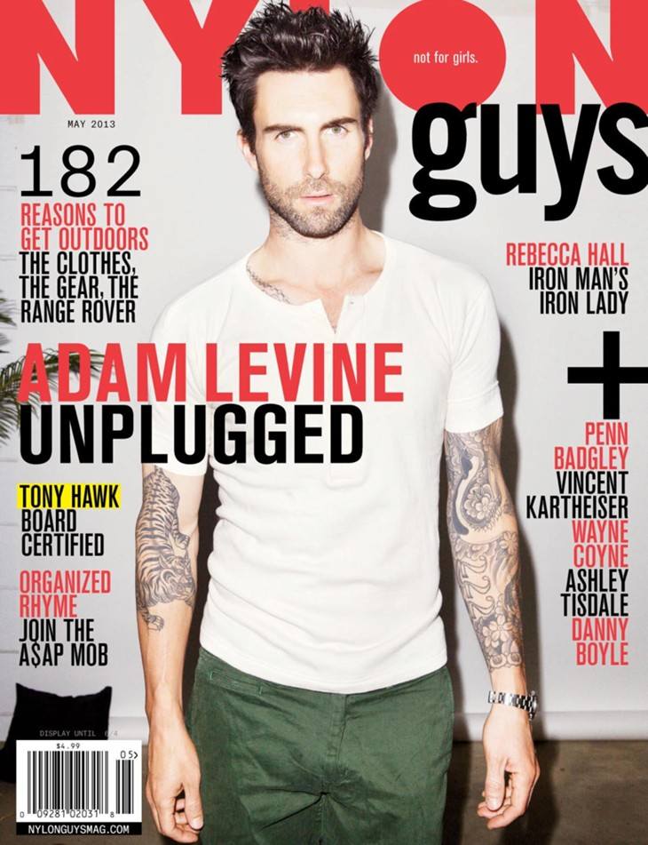 Adam Levine @ Nylon Guys May 2013