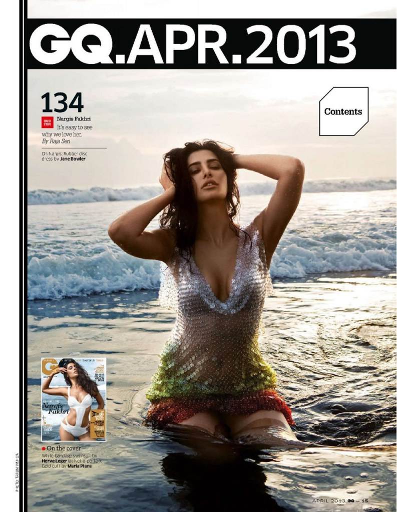 Nargis Fakhri @ GQ India April 2013