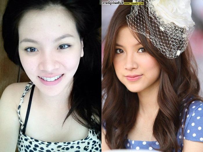 ดารา ก่อน-หลัง แต่งหน้า