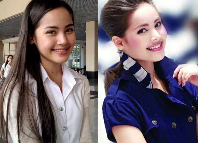 ดารา ก่อน-หลัง แต่งหน้า