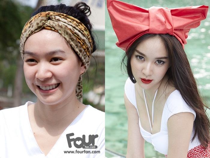 ดารา ก่อน-หลัง แต่งหน้า