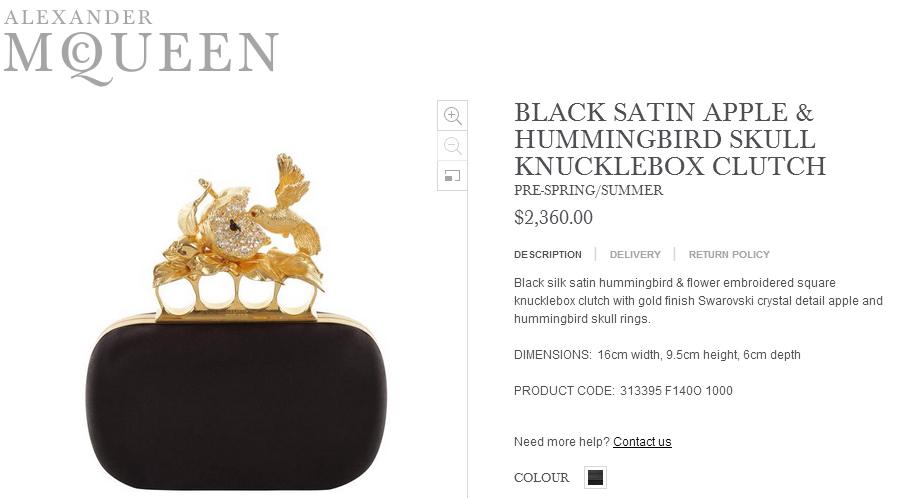 คลัชแมคควีนฮัมมิ่งเบิร์ดสวยชิค