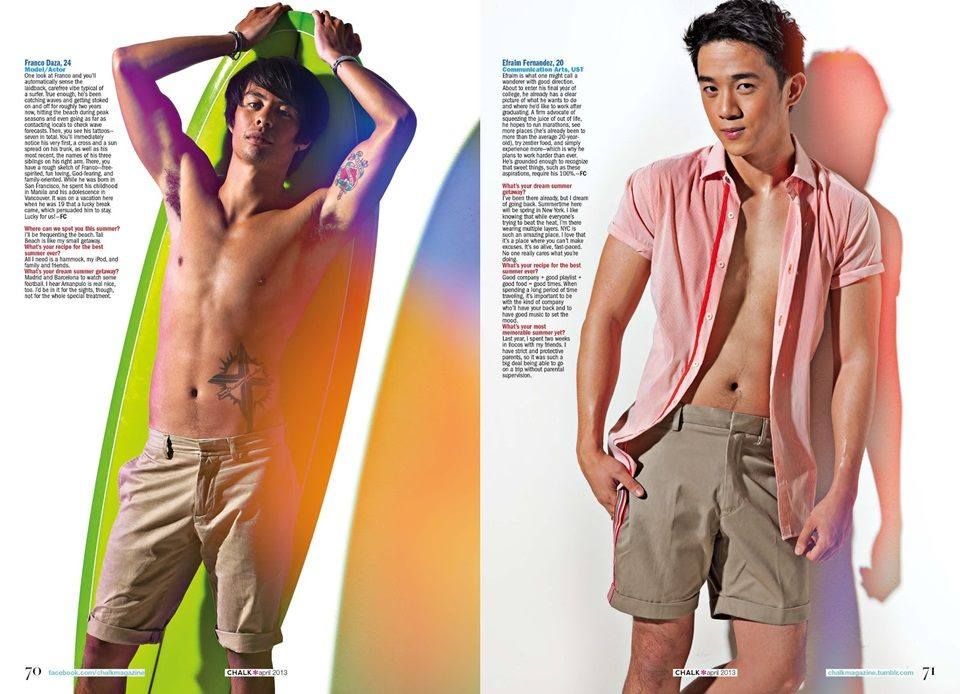 Joseph Marco & More...@ Chalk Magazine April 2013