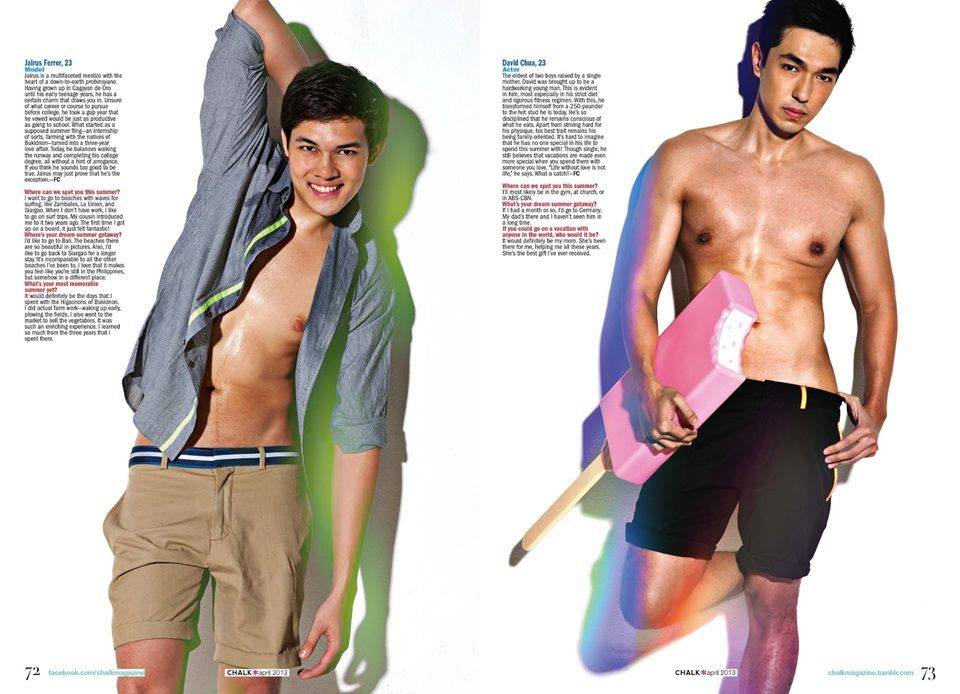 Joseph Marco & More...@ Chalk Magazine April 2013