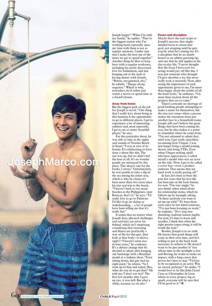 Joseph Marco & More...@ Chalk Magazine April 2013