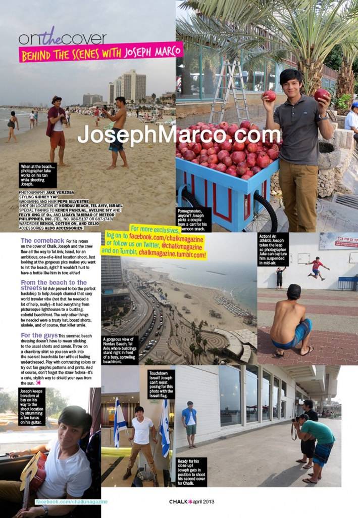 Joseph Marco & More...@ Chalk Magazine April 2013