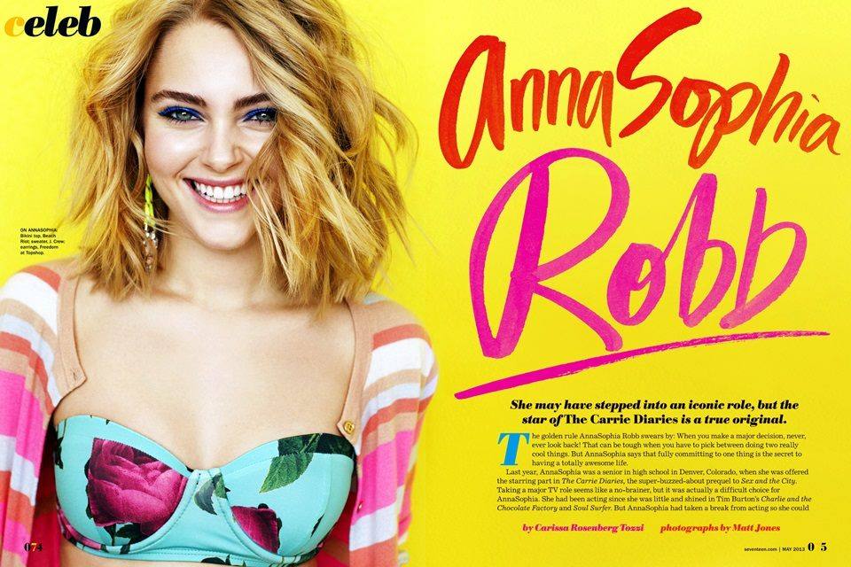 Anna Sophia Robb @ Seventeen Magazine May 2013