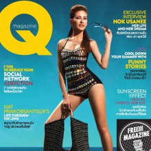 นก-อุษณีย์ พร้อมแฟชั่นชุดว่ายน้ำสวยๆ @ Q Magazine April 2013