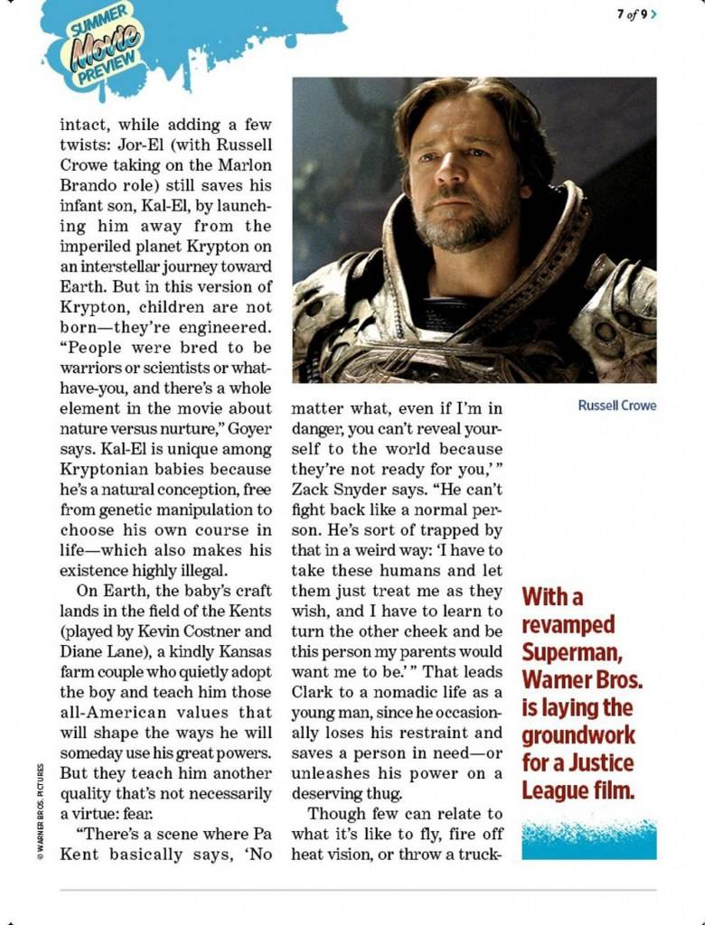 Man of Steel @ Entertainment Weekly #1255/1256 April 2013