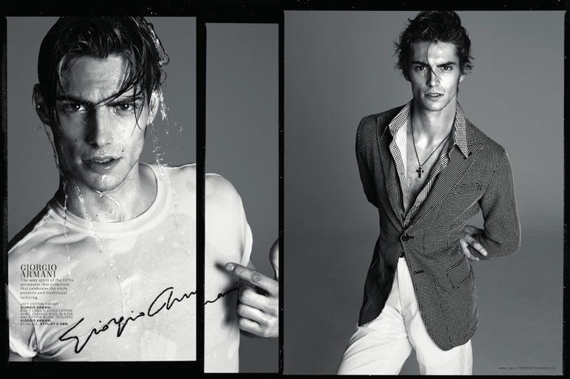 Timoth&eacute;e Bertoni @ L'Officiel Hommes Singapore S/S 2013