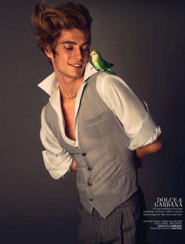 Timoth&eacute;e Bertoni @ L'Officiel Hommes Singapore S/S 2013