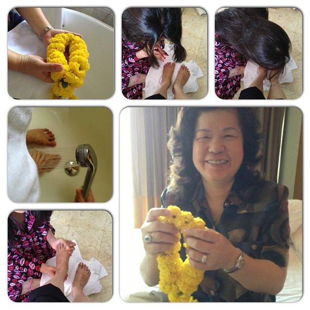 ภาพประทับใจ เหล่าดารารดน้ำดำหัวผู้ใหญ่วันสงกรานต์