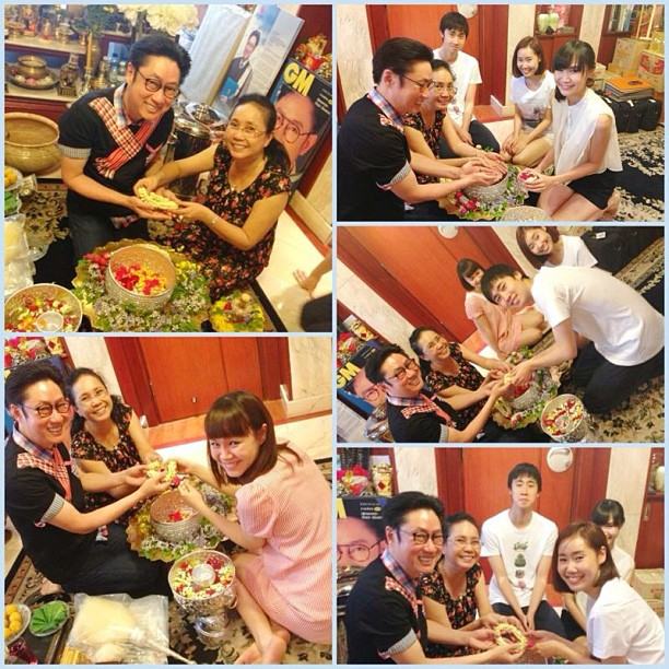 ภาพประทับใจ เหล่าดารารดน้ำดำหัวผู้ใหญ่วันสงกรานต์