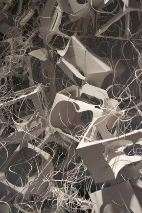 Mari Kamei cuts everyday objects into fine threads