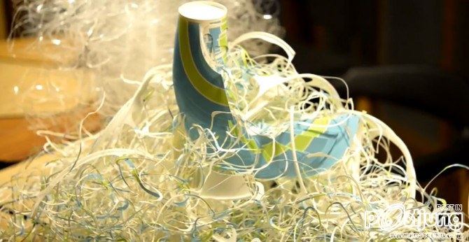 Mari Kamei cuts everyday objects into fine threads