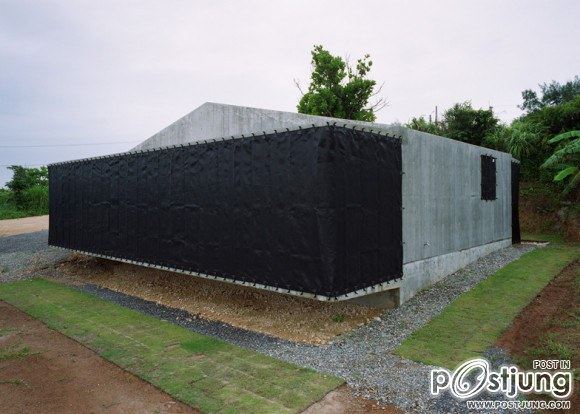 a weather-proof house on an island by Harunatsu-Archi