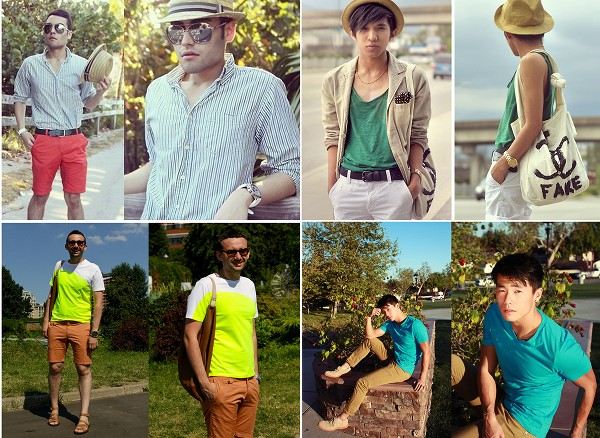 แฟชั่น ผู้ชายกับสีสดใส ในซัมเมอร์ 2013