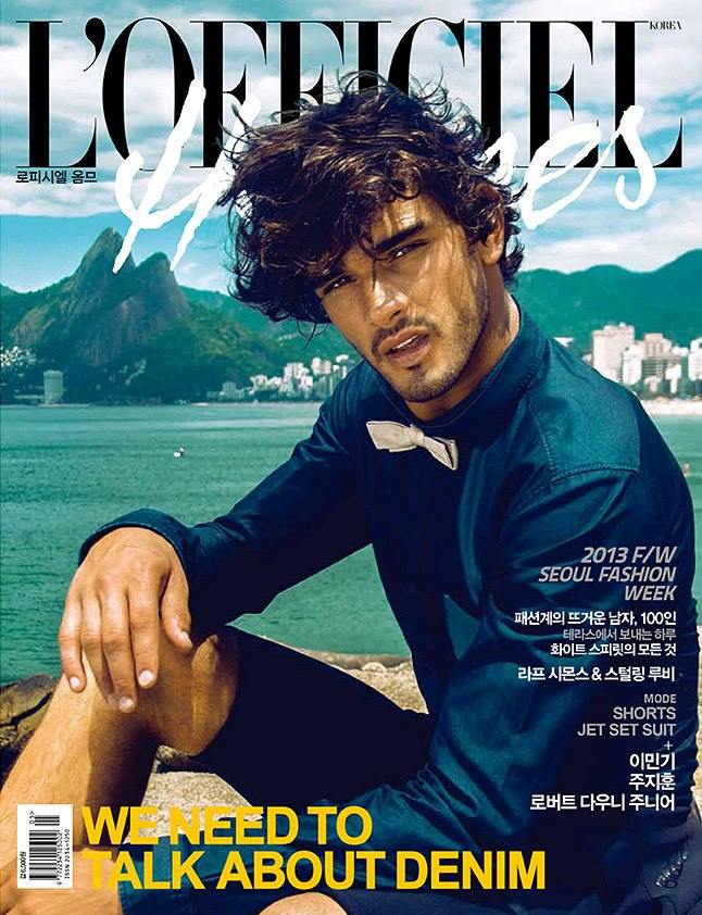 Marlon Teixeira @ L&rsquo;Officiel Homme Korea May 2013