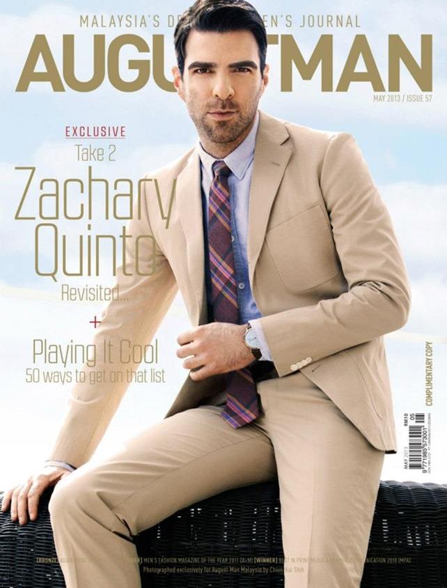 Zachary Quinto @ August Man Malaysia May 2013