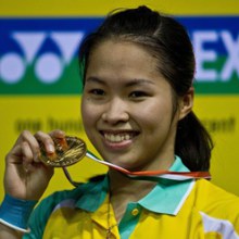 แชมป์หญิงเดี่ยว 2013 Yonex Sunrise India Open