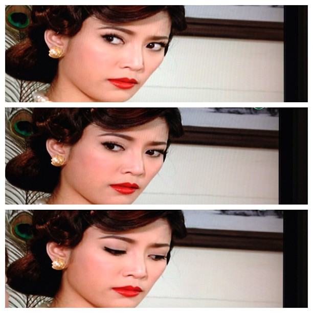 คุณสน "อาญารัก" ร้ายแรงส์ มาพร้อมแฟชั่นปากแดง