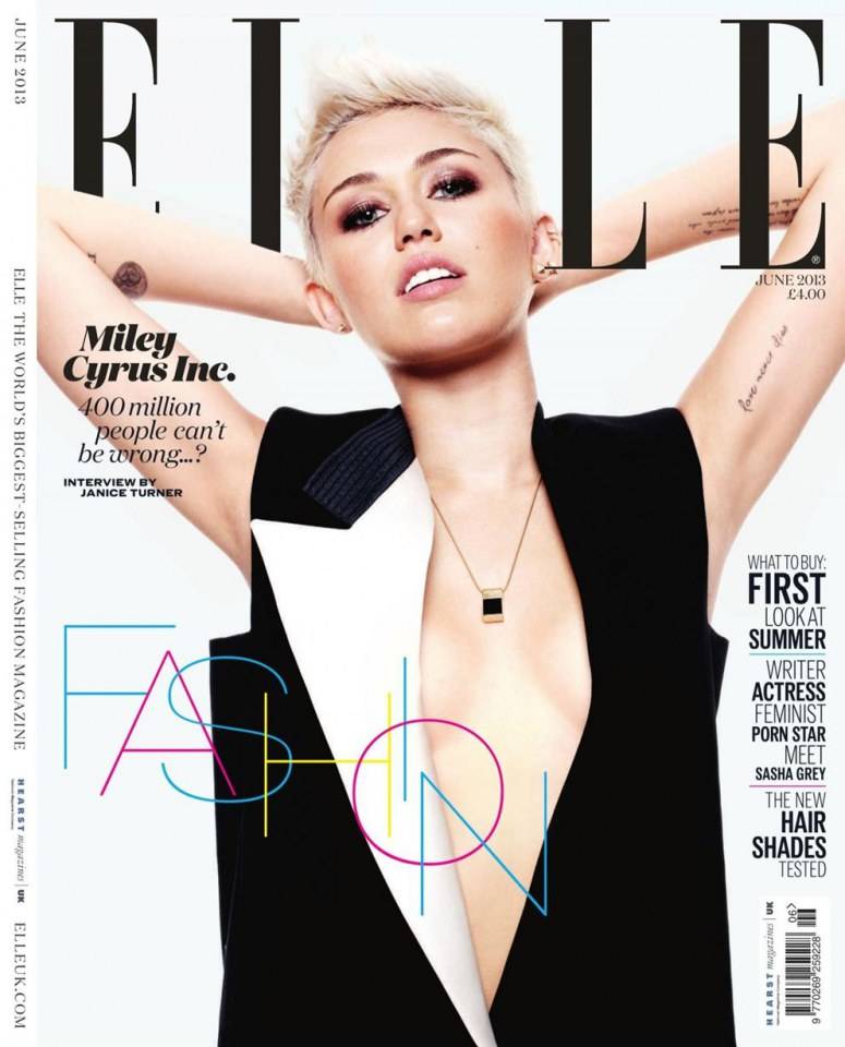 Miley Cyrus @ Elle UK June 2013