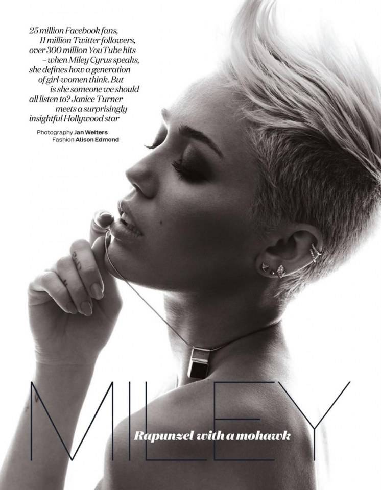Miley Cyrus @ Elle UK June 2013