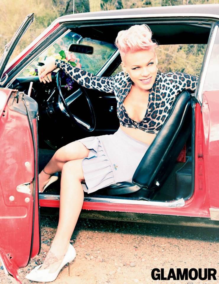 Pink @ Glamour US June 2013
