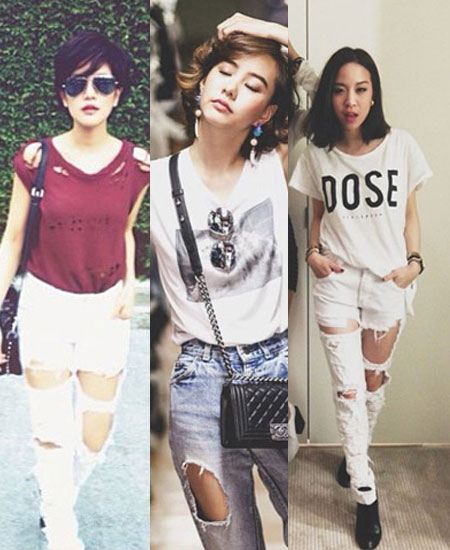 แฟชั่น มาแรง! กางเกงยีนส์ขาดเว่อร์ สไตล์สาวเซอร์แซ่บ