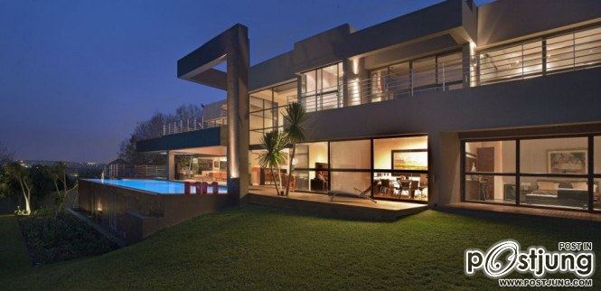 คนรัก บ้าน และภายใน 135 - Beautiful Architecture: House with Pool in Johannesburg