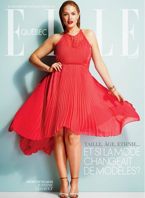 Justine Legault สาวพลัสไซส์ ขึ้นปก Elle สวยได้ไม่จำเป็นต้องผอม